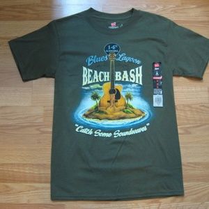 Beach Bash Guitar T Shirt ADULT SIZE Small